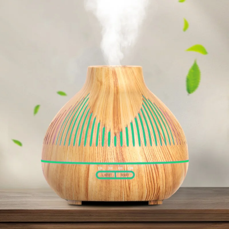 400ML 에센셜 오일 디퓨저 쿨 미스트 메이커 가정용 침실 용 가습기 영국 플러그가있는 초음파 아로마 테라피 아로마 디퓨저