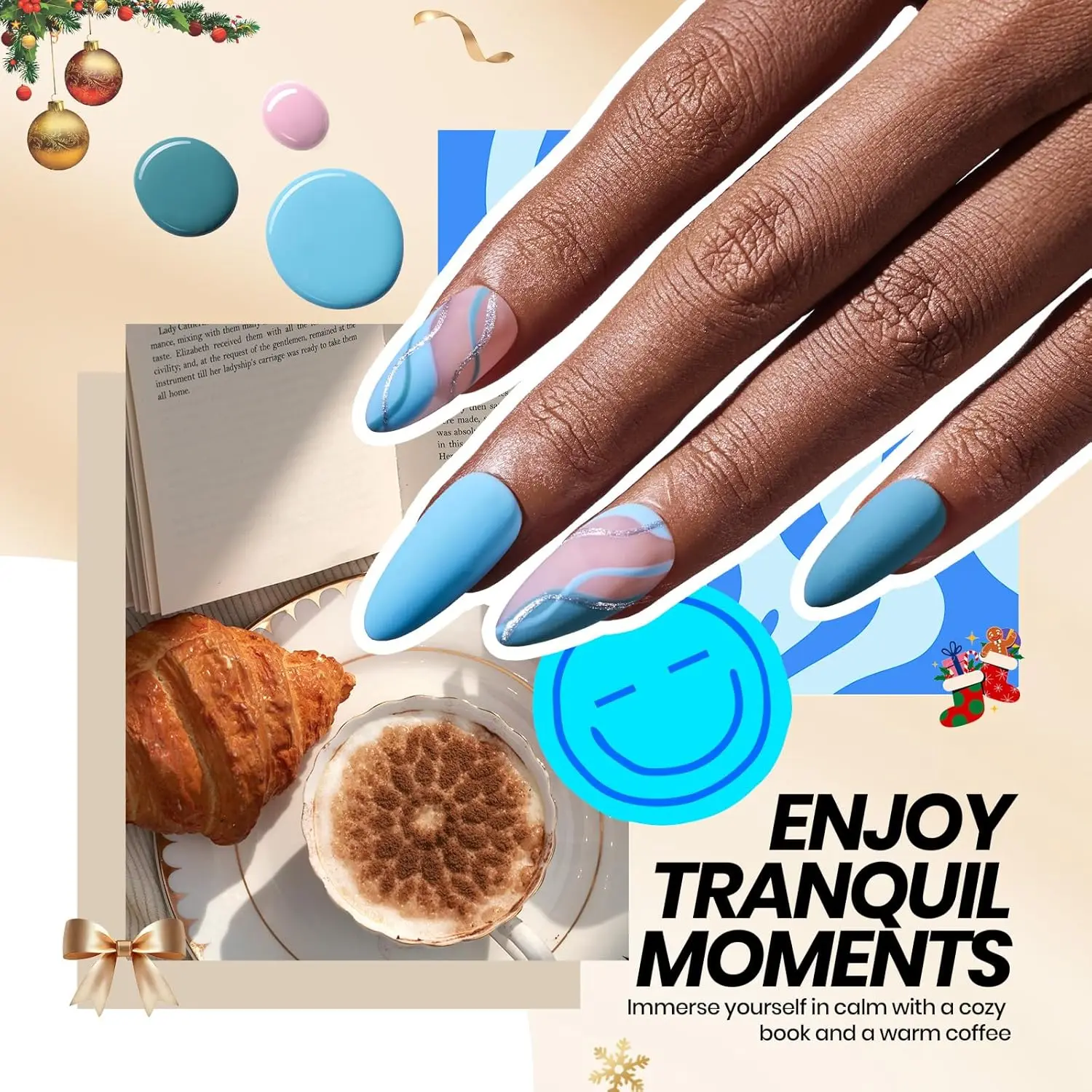 Zestaw do manicure żelowego 68 sztuk z lampą UV, 35 kolorów i top coatów do manicure domowego, idealny prezent świąteczny dla kobiet i nastolatek