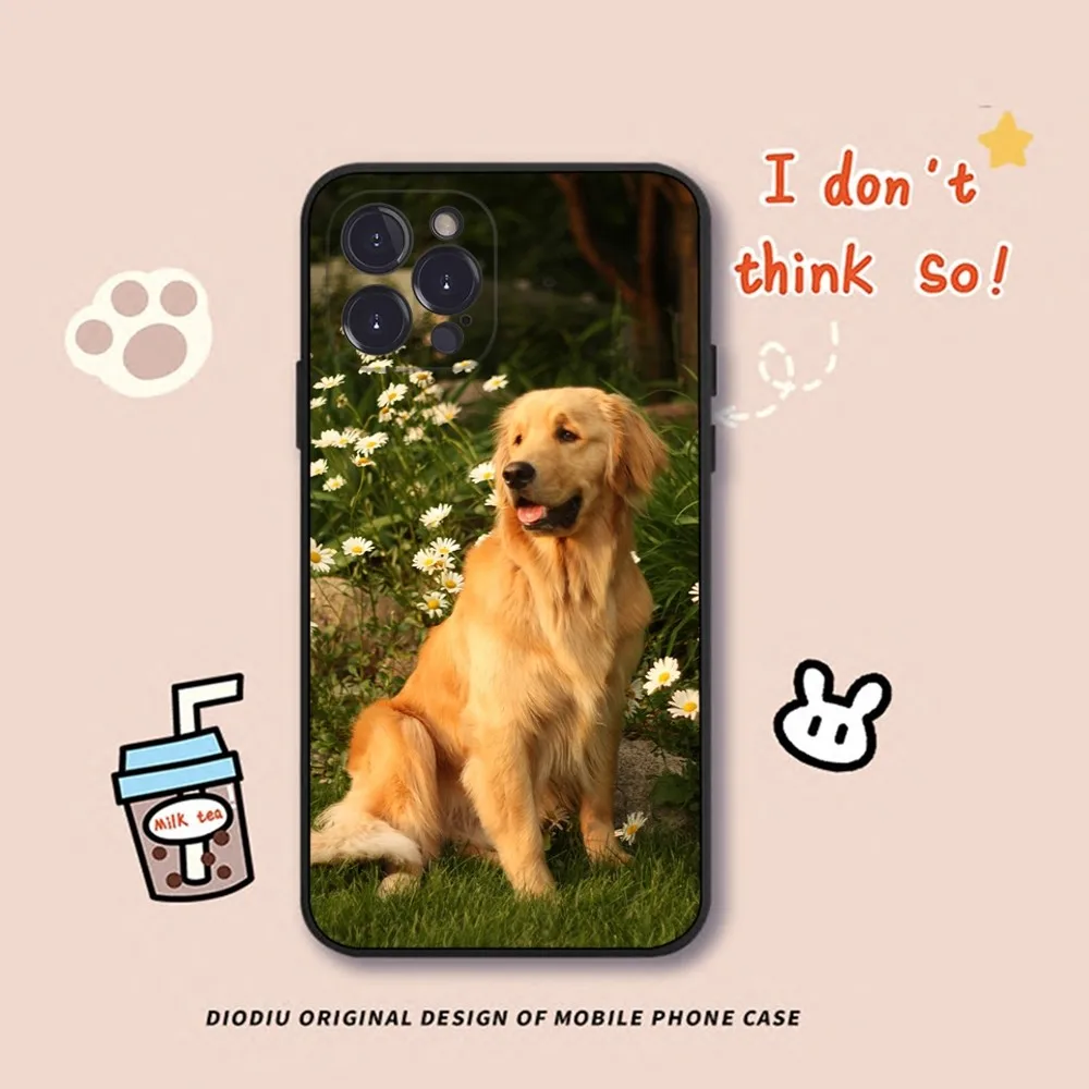 Golden Retriever Friend Phone Case Silicone Soft For iphone 15 14 13 12 11 Pro Mini XS MAX 8 7 6 Plus X 2020 XR Shell