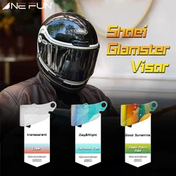 Glamster Helmet Visor For Shoei Glamster CPB-1V Photochromic Helmet Lens Mask Black Rainbow sliver Shield Visor