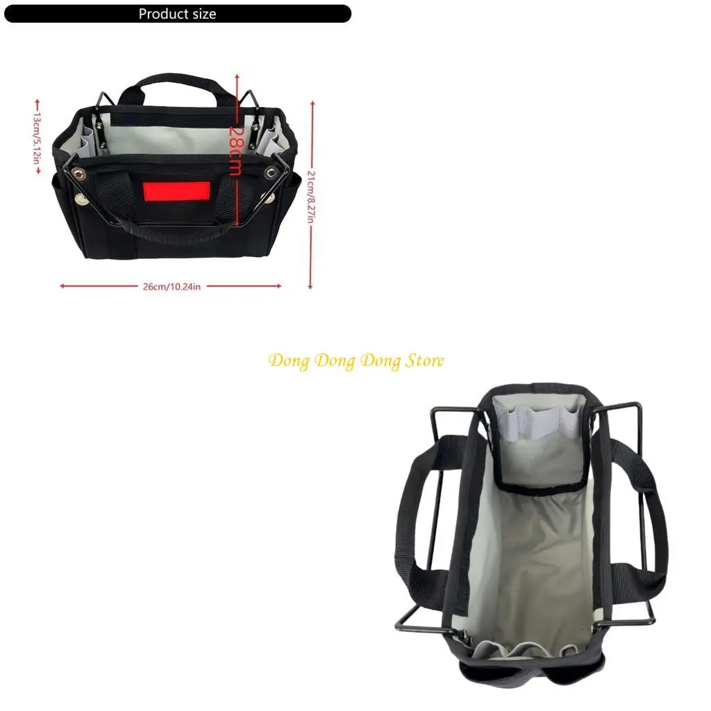 

4XBA Ladder Tool Carrying Case with Multiple Pockets Tool Storage Bag for Enthusiasts