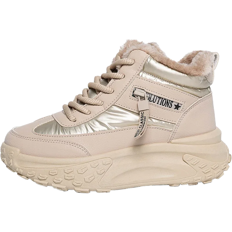 

Winter Women's Platform Snow Boots Fashion Thick-soled Fleece-lined Cotton Shoes for Woman Comfort Warm High-top Boots for Women