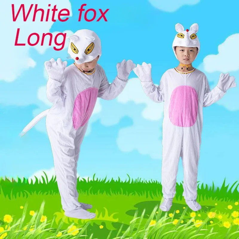 الأطفال الرمادي الذئب زي الثعلب الفتيان والفتيات هالوين الحيوان تحت عنوان حزب السنجاب تأثيري بذلة للأطفال؛ 2'd، 5.h؛ #2