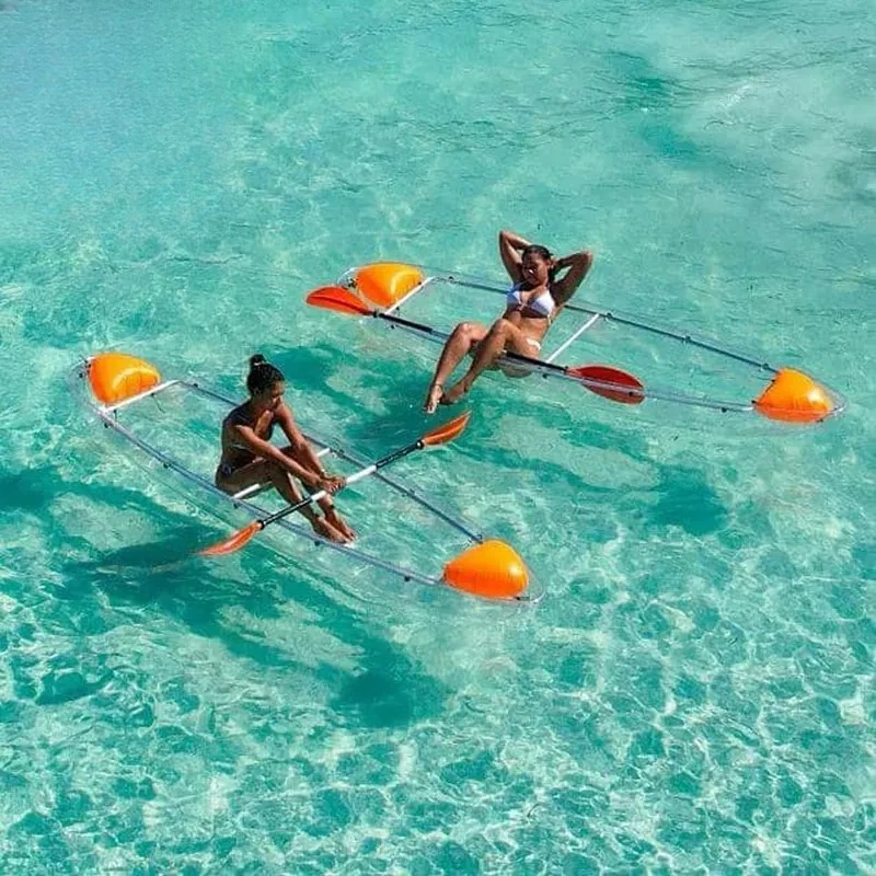 Transparent Kayak Crystal Boat for Scenic Rowing Internet Celebrity Use by Strength Manufacturers