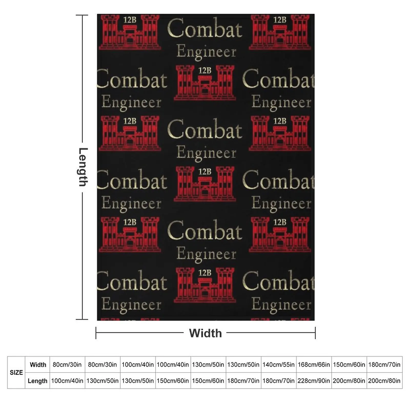 Army Combat Engineer Throw Blanket cosplay anime Thins Blankets