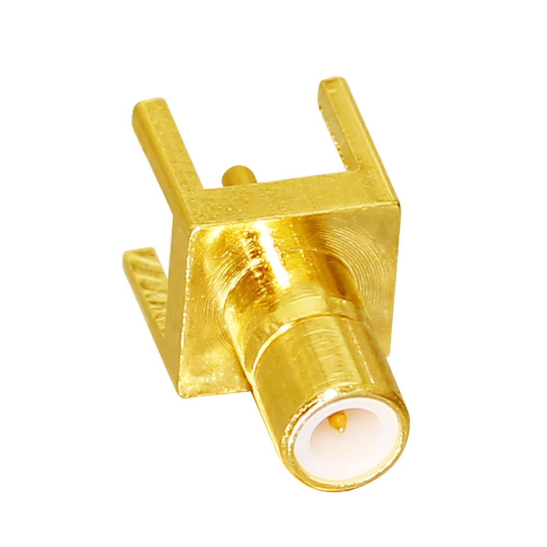 1pc SMB Male Plug  RF Coax Convertor Connector  PCB Mount  With Solder Post  Straight  Goldplated NEW  Wholesale