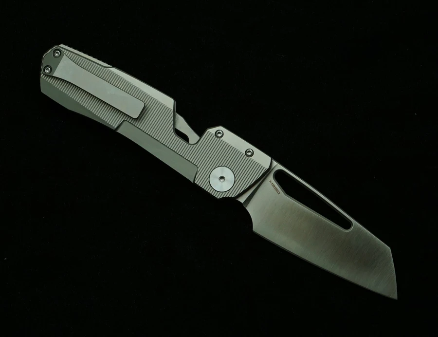 LEMIFSHE WinterPudding 8ight Magnet Inside M390 Blade Ceramic Bearing Titanium Handle Pocket EDC Tool Camp Hunt Folding Knife