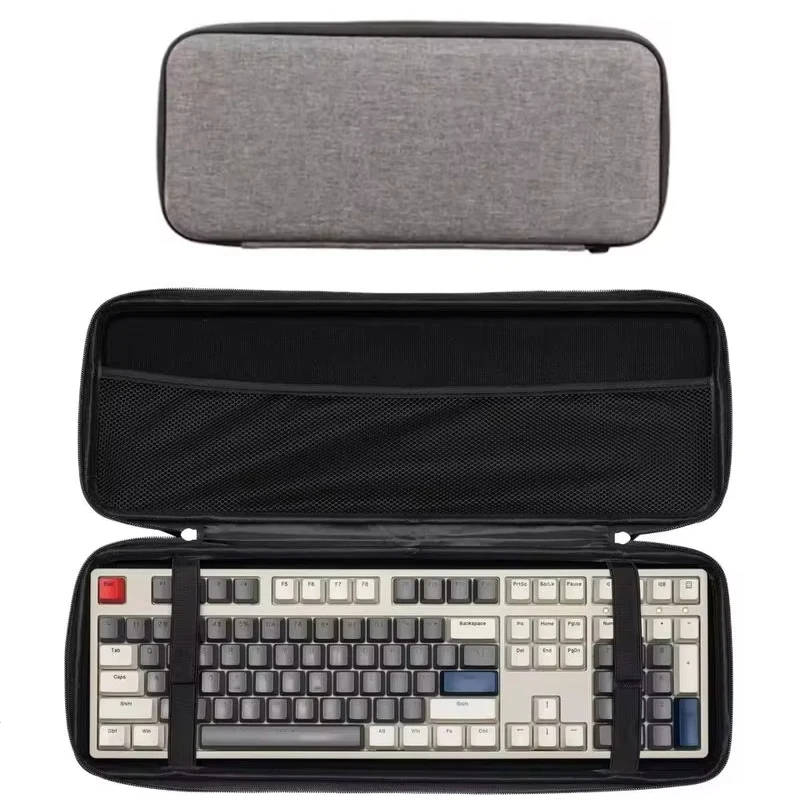 1pc Professional EVA Keyboard Case Waterproof Protective Bag For Mechanical Keyboard 61 To Full Size Travel Home Storage Use Bag