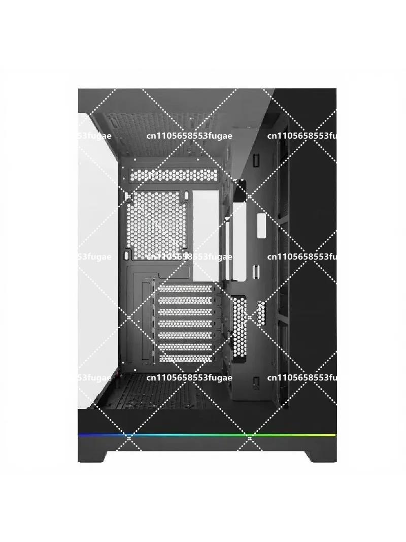 Gaming PC Case ATX/m-ATX/ITX Desktop Computer Tower with Panoramic Sea View, High-Definition Display, USB 3.0 Ports