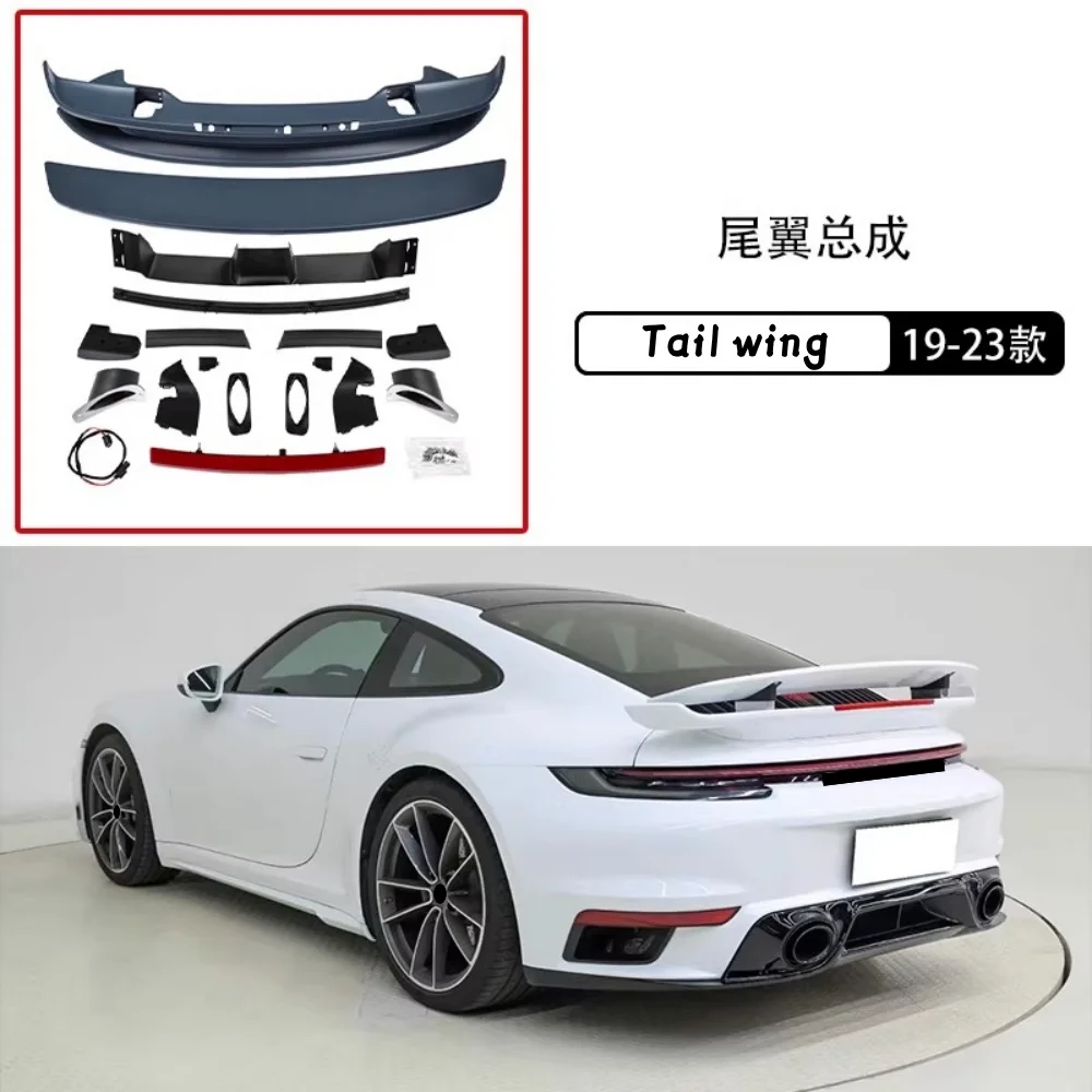 

Front bumper Rear bumper Tail wing Assembly for Porsche 911 2019-2023 modified Surround Body kit Car Accessories