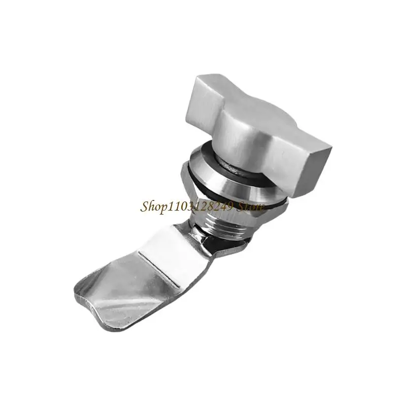 

N5KD Premium Aluminum T Rotating Latches Lock For Motorhome Marine Cupboard Furniture Drawer Secure Mechanism