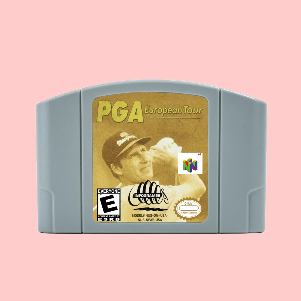 

PGA European Tour Game Cartridge For N64 USA NTSC Retro 64 Bit Game Consoles