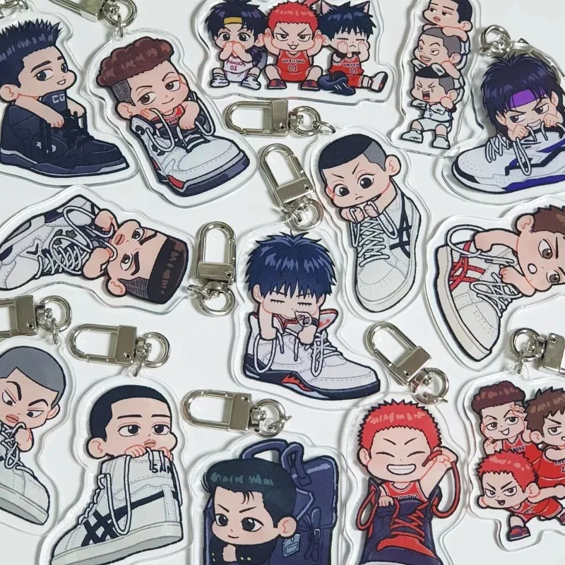 

Slam Dunk Animation Kawaii Rukawa Kaeda Sakuragi Hanado Akagi Takaki Mitsui Shou Keychain Cute Acrylic Pack Pendant Wholesale