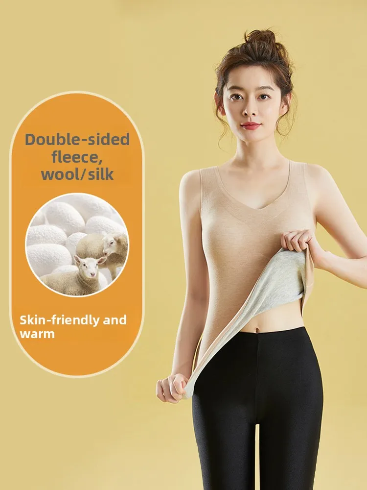   ملابس داخلية حرارية من قطعة واحدة للنساء مع وسادة صدر ملابس داخلية عالية المرونة على شكل حرف U للنساء