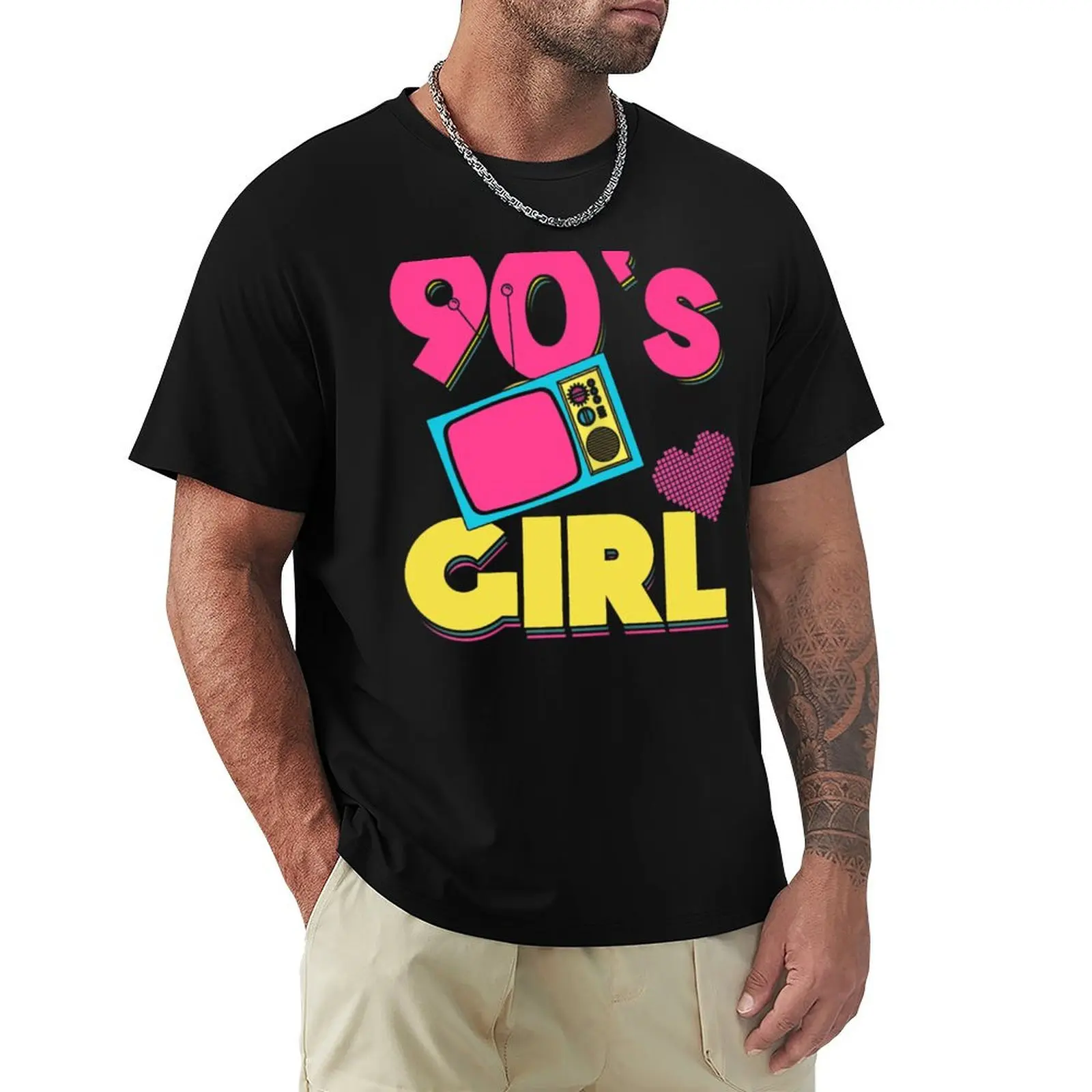 

90'S Girl 90S Outfit Back To The 90S Retro T-Shirt customs football t shirt croswit shirt man mens white t shirts