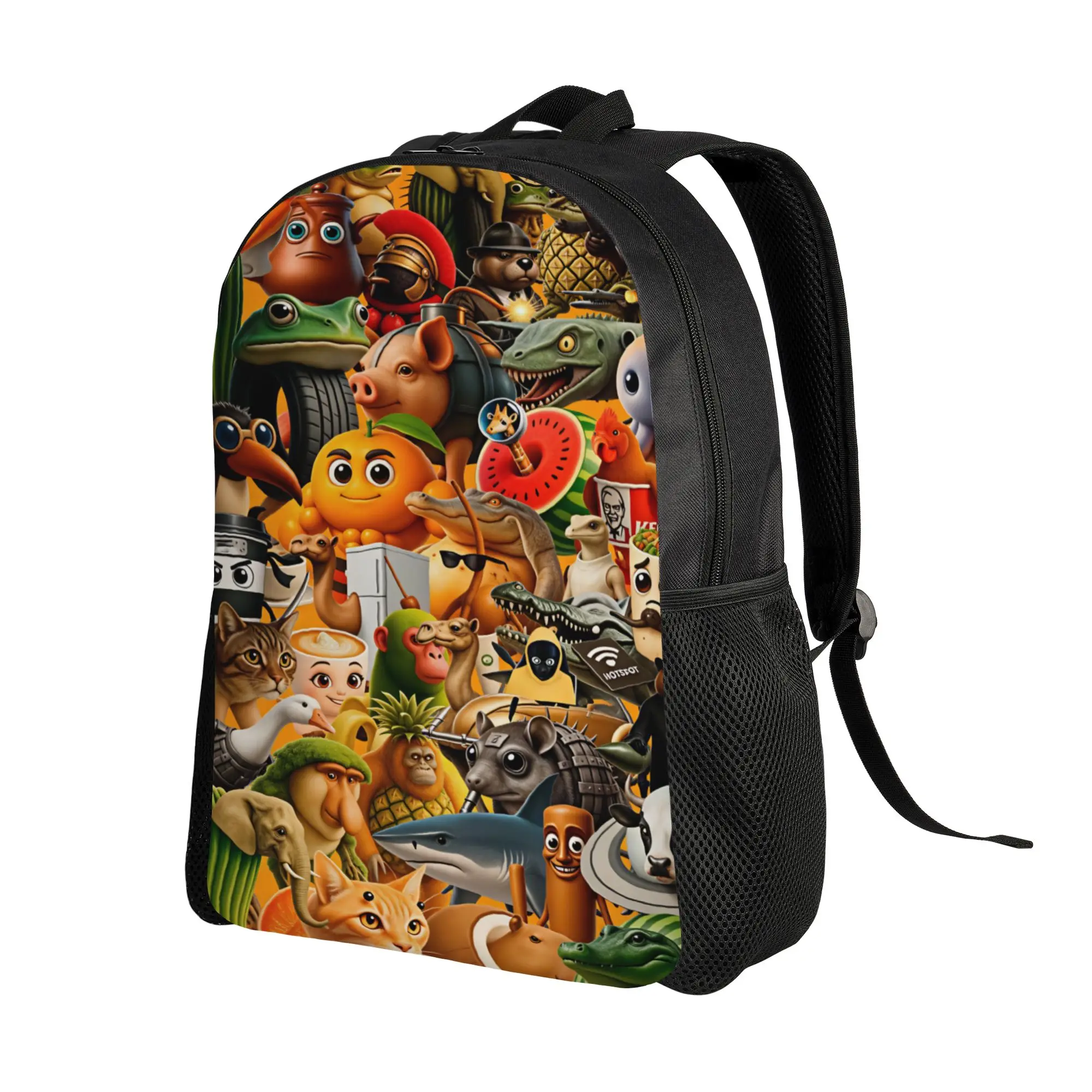 Italian Brainrot  Backpack  Cute Backpacks Girl Daily Durable High School Bags Designer Rucksack