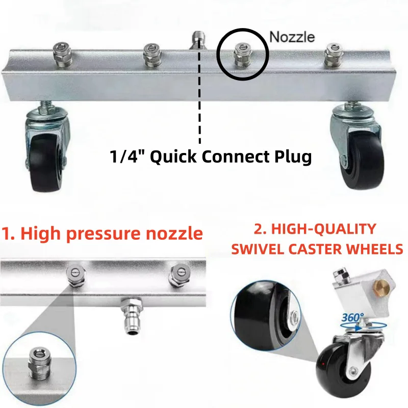 Imagem -04 - Limpador de Chassis o Máquina de Limpeza Varredor de Água Karcher Lavor Bosch Elitech Blackdecker Wap Stanley de Alta Pressã