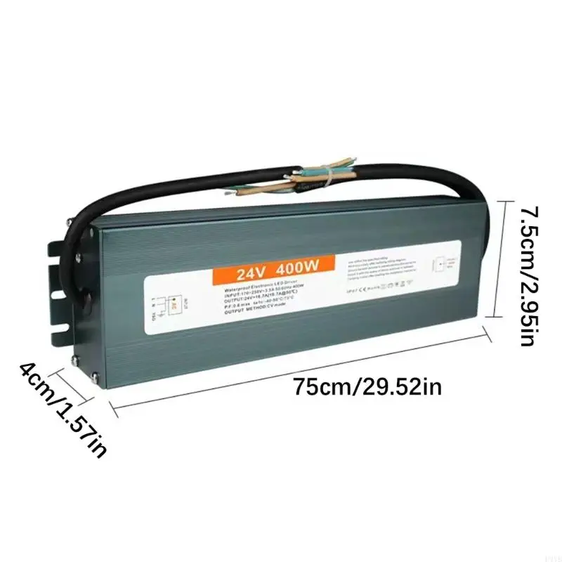 IP67 كتيمة 24 فولت 400 وات أداة تغيير خليط الألومنيوم مع تبريد فعال وحماية متعددة للأماكن الخارجية P9YB #6