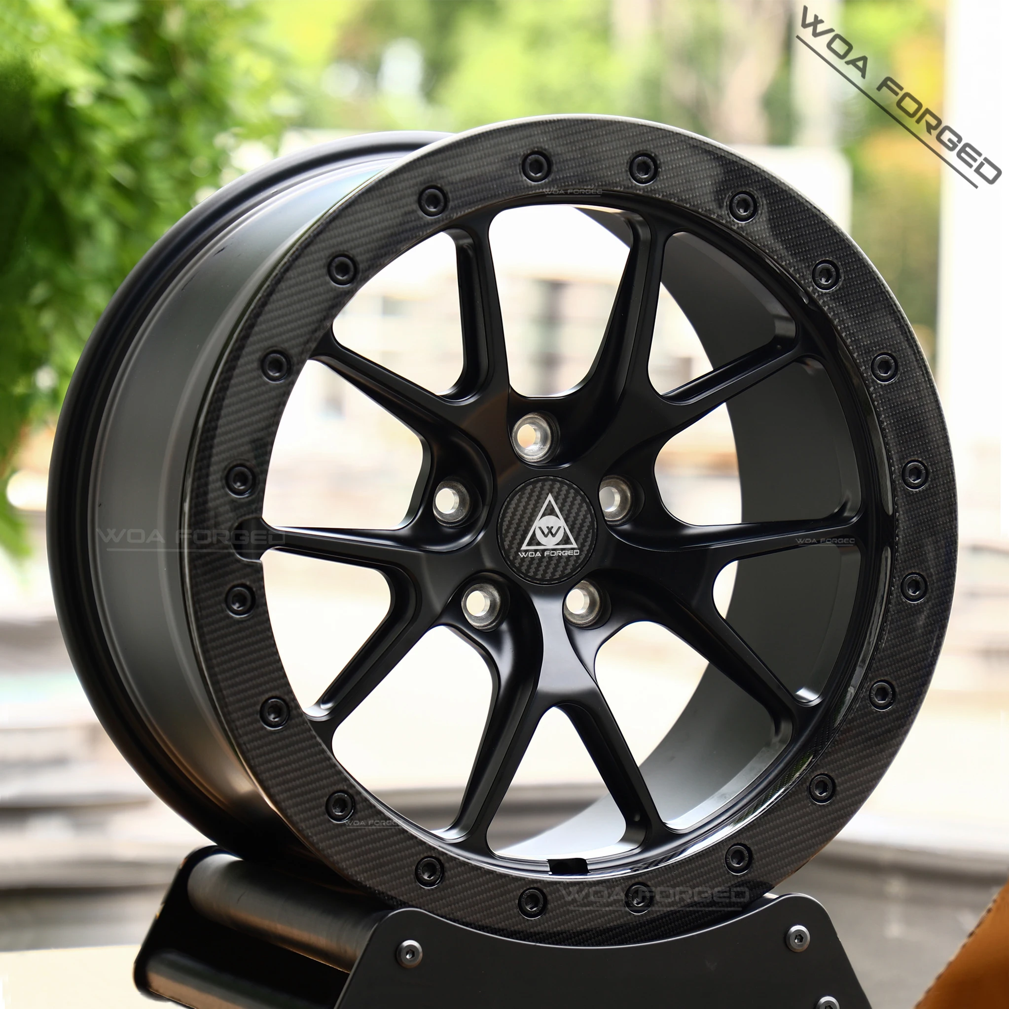 تخصيص 6061T6 WOAFORGED VS-5RS عجلات مزورة 18-22 بوصة سيارة الركاب طبق عميق كروم مصقول Beadlock التحديثية/ترقية