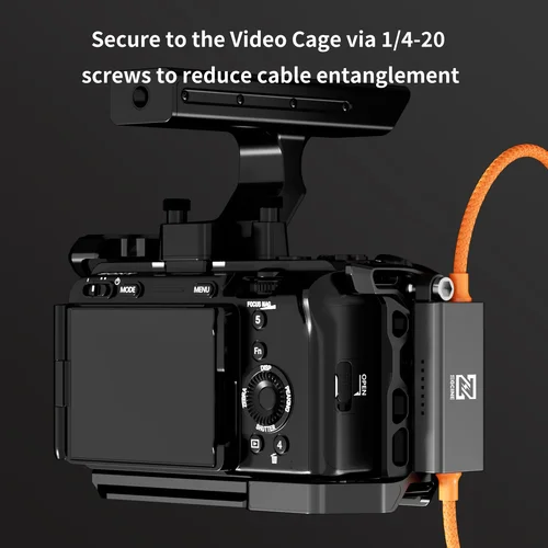 Imagen 2 del producto Cable ZGCINE de 20 pulgadas DT-PD D-Tap a USB-C PD, cargador de montaje en V de 2 vías, Cable de alimentación para batería con montura en V, cámaras sin espejo y teléfonos