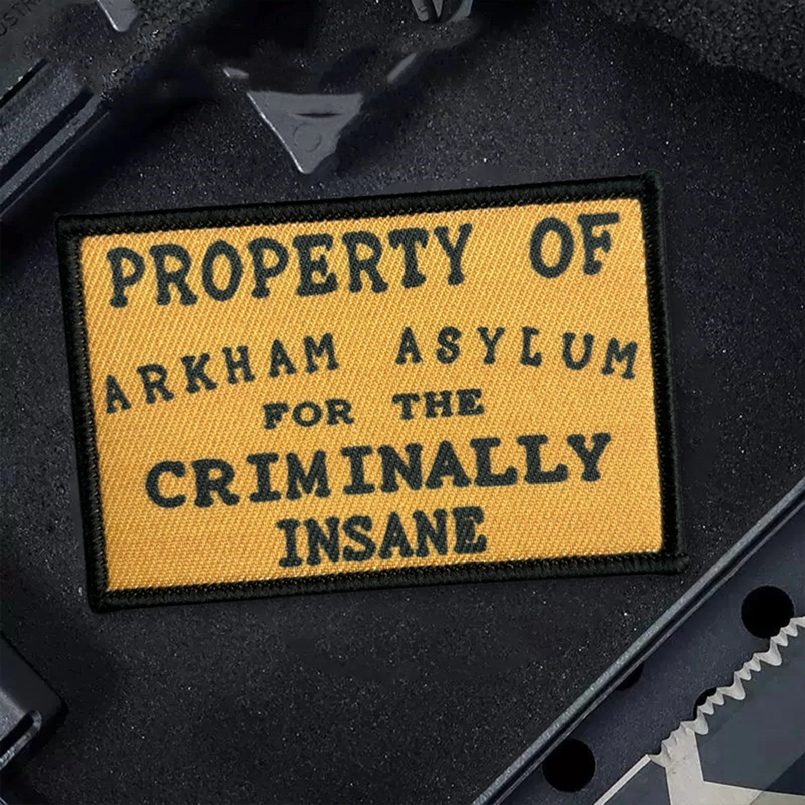 ملكية Arkham Asylum التصحيح التكتيكي مضحك هوك وحلقة شعار العسكرية المعنويات شارة القتالية شارة الظهر ملصقات