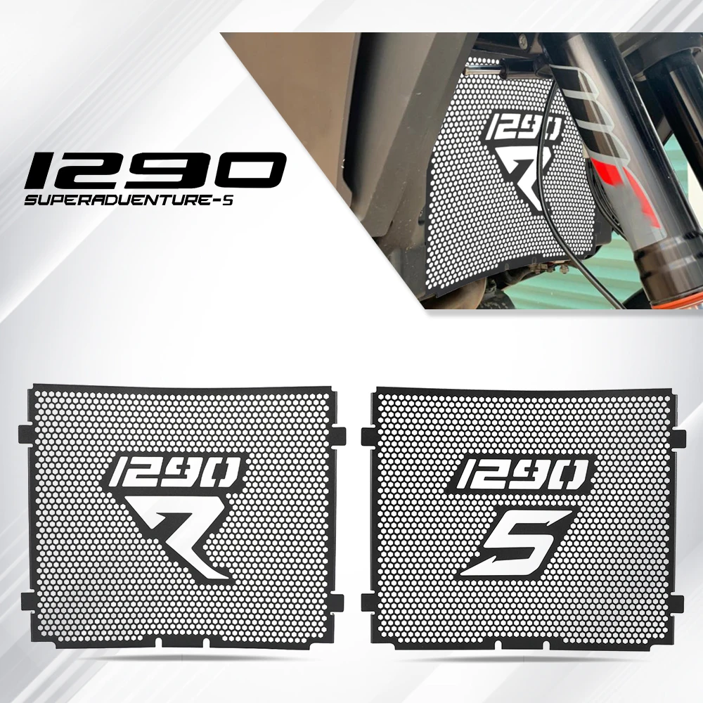 

1290S 1290R Motorcycle Accessories Radiator Guard Grille Cover Protector For 1290 SUPER ADV ADVENTURE S R 2017 2018 2019 2020