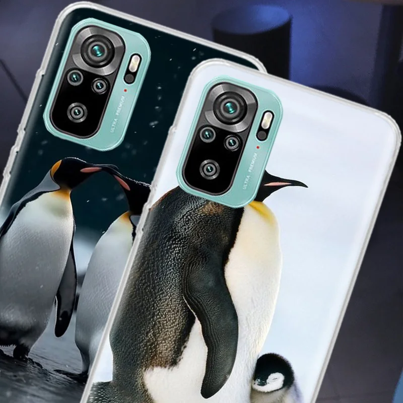 Penguins Love at the North Pole Phone Case For Xiaomi Redmi Note 13 Pro Plus 5G Cover 10 10A 10C 12 12C 9A 9C 9T 8A 7A 6A 9 8 7