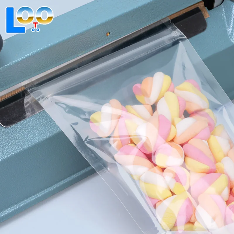 10 шт., утолщенные герметичные пакеты на молнии, прозрачная пластиковая сумка для хранения для небольших ювелирных изделий, упаковка для еды, многоразовые пакеты для хранения закусок