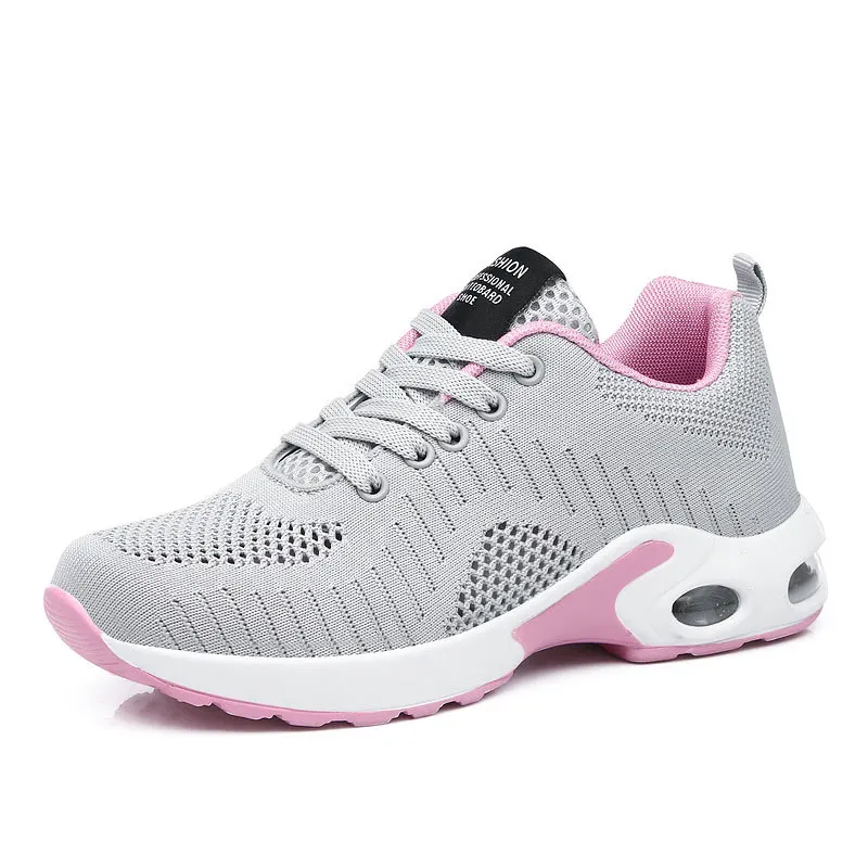 Zapatillas de deporte con amortiguación para Mujer, zapatos informales, deportivos profesionales, transpirables, color morado, para caminar, 2021,