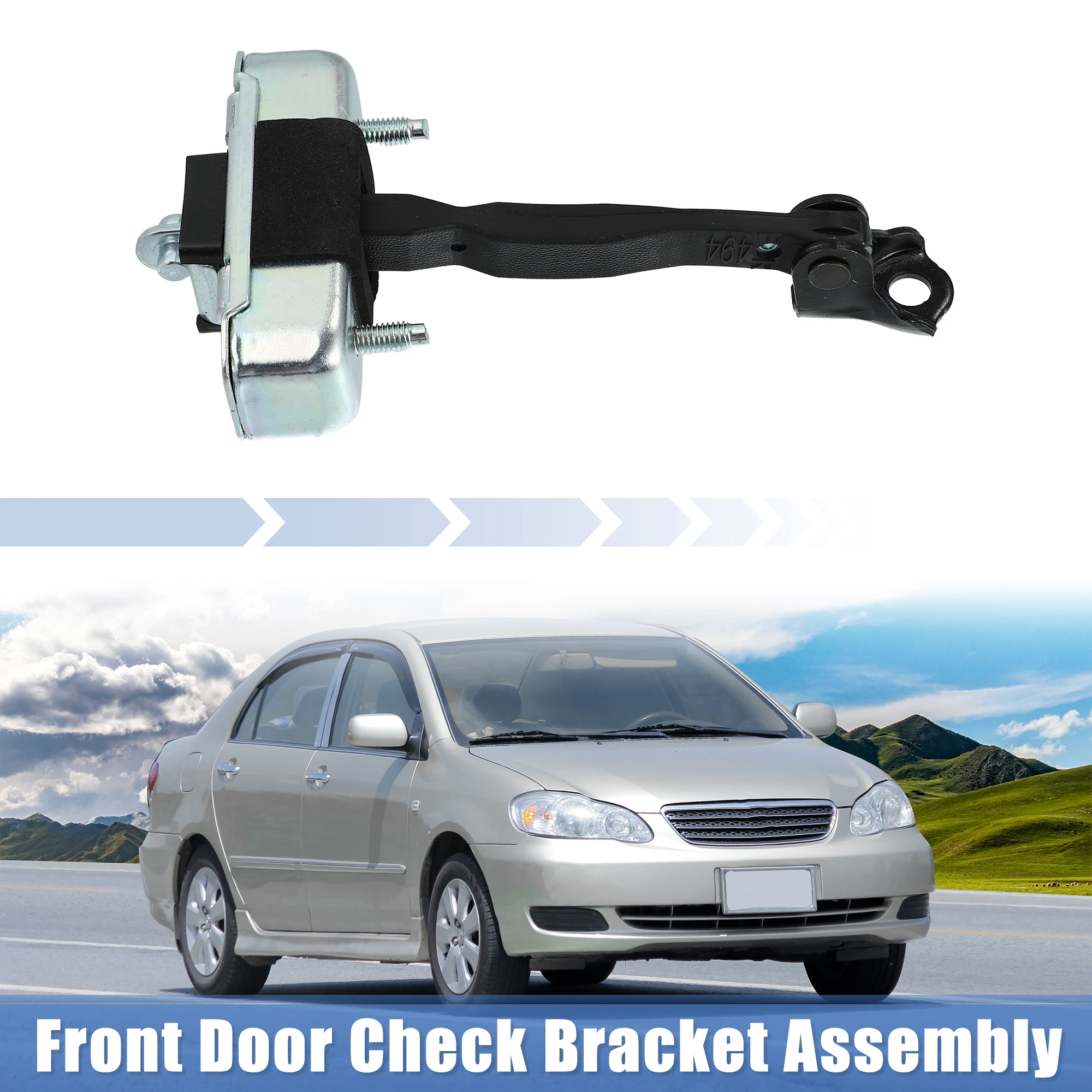 X Autohaux Front Door Check Stop Strap Door Check Assembly 68620-02061 for Toyota Prius 2004-2009 for Toyota Corolla 2003-2008