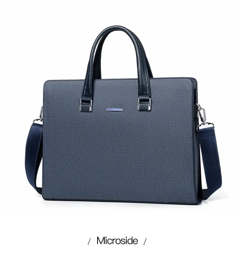 Borsa per computer di nuova moda Borsa per valigetta Borsa in pelle PU di alta qualità Borsa orizzontale da uomo Borsa a tracolla casual