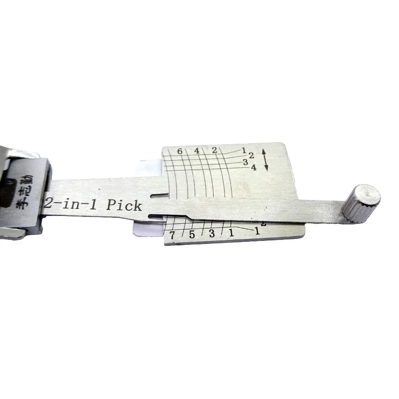 Lishi TOY2 Track V.4 2 in 1 Lock Pick Decoder Ignition Car Door Open for T-oyota and Lexus Models Vertical Milling