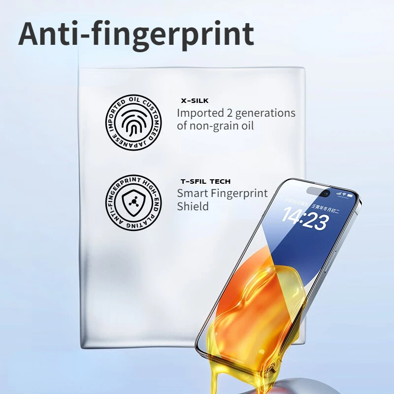 Smartdevil กระจกนิรภัยกันฝุ่นแบบเต็มจอ, สำหรับ iPhone 14 13 12 Pro ป้องกันหน้าจอ HD ฟิล์มเพชรป้องกันลายนิ้วมือ