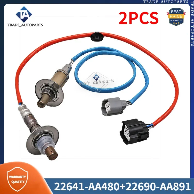 

22641-AA480 22690-AA891 Lambda Oxygen O2 Sensor 2PCS For Subaru Impreza Liberty Forester Legacy Upstream & Downstream