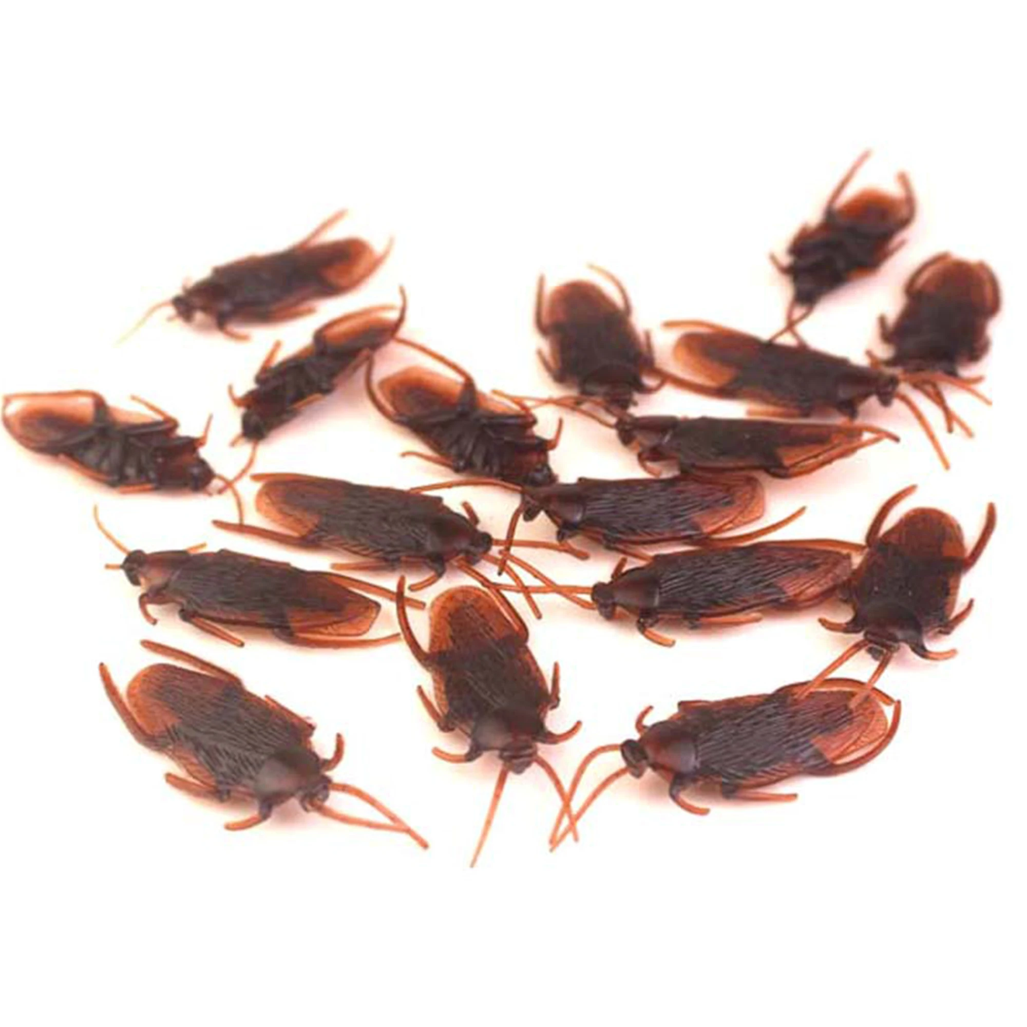 5-50 قطعة مقلد صرصور الحشرات الحلي الصراصير التعرف على المراقبة الدعائم DIY بها بنفسك هالوين المنزل سطح المكتب زينة ZYF