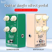 IRIN XS-05/XS-06 Effector Pedal Aluminum Alloy SUMMER REVERB Effector Pedal with Anti-slip Pad Plucked Instrument Accessories