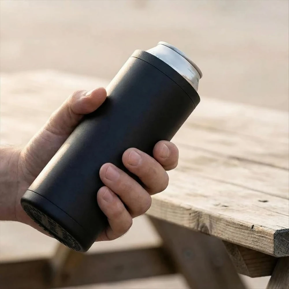 BAAJ-Ultra Chill System Slim Can Cooler- Double Reload Can Holder For 12Oz Beverages, Fits Two Cans B