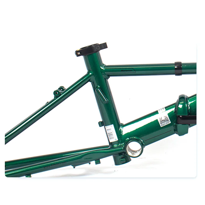 Fnhon Monsoon 20 "406 451 سبيكة قابلة للطي إطارات الدراجة الإطار شوكة Handlepost مكبح قرصي دراجة إطار قابل للطي