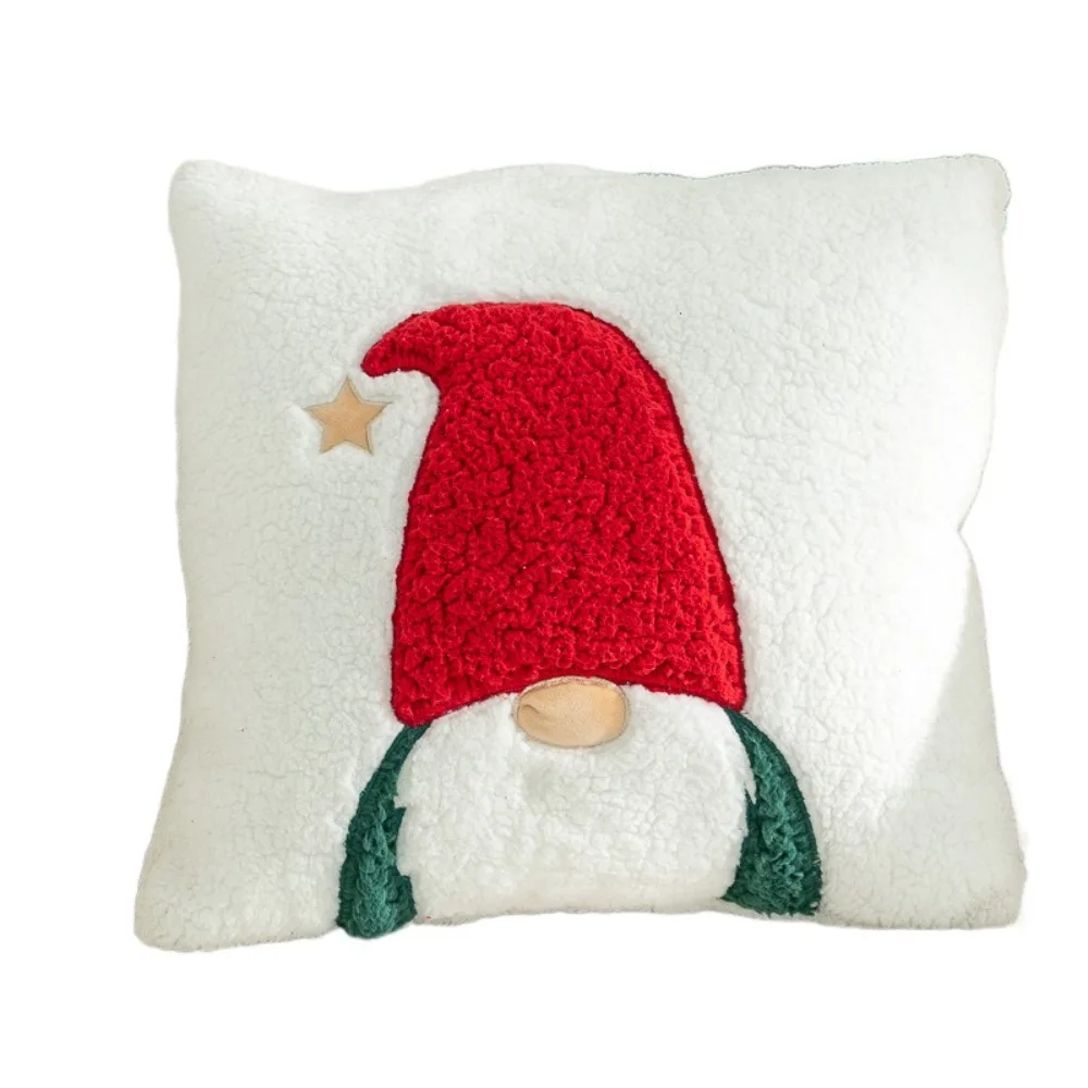 

Warm Christmas Pillowcase Soft Square Throw Pillowcover Elk Deer Santa Claus Cushion Cover Sofa/Bed