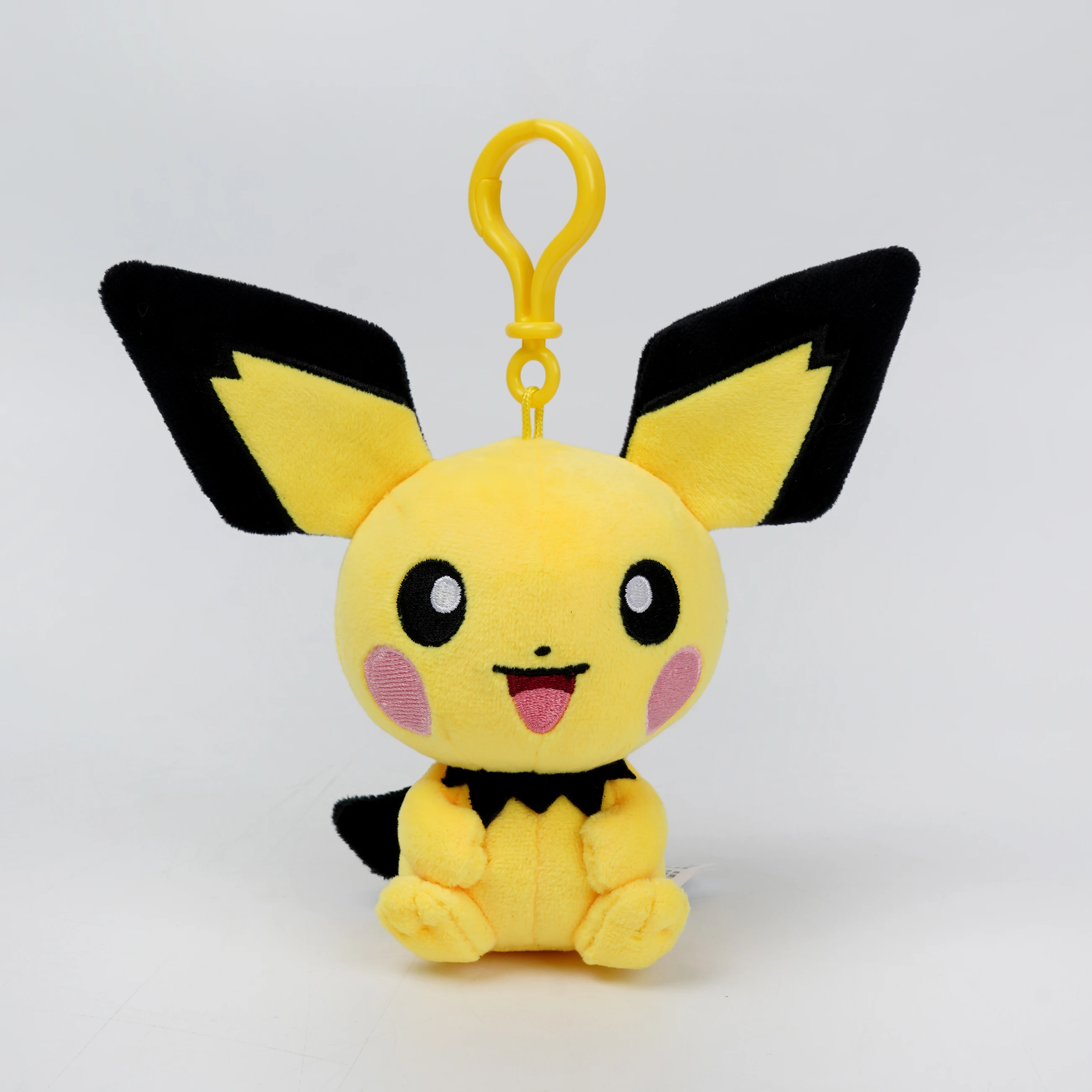 Genuine Animal Pokemon Series Pichu Pikachu Snorlax Plush Toys Cute Pendant Keyring Keychain Birthday Christmas Gifts For Kid