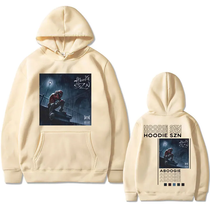 Hiphop Rapper A Boogie Wit Da Hoodie Szn Dubbelzijdige Print Hoodie Mannen Straat Oversized Sweatshirt Mannen Mode Vintage Hoodies