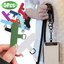 Mobile Phone Lanyard Patch Replacement Nylon Phone Tether Tab with Metal Ring Anti-lost Detachable Crossbody Wrist Strap Gasket