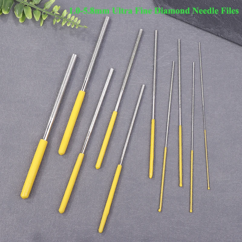 Limas de aguja ultrafinas de 1,0-5,8mm, escariador de microagujeros, varilla redonda de precisión, Riffler para joyería/PCB/reparación de relojes 2025Essura