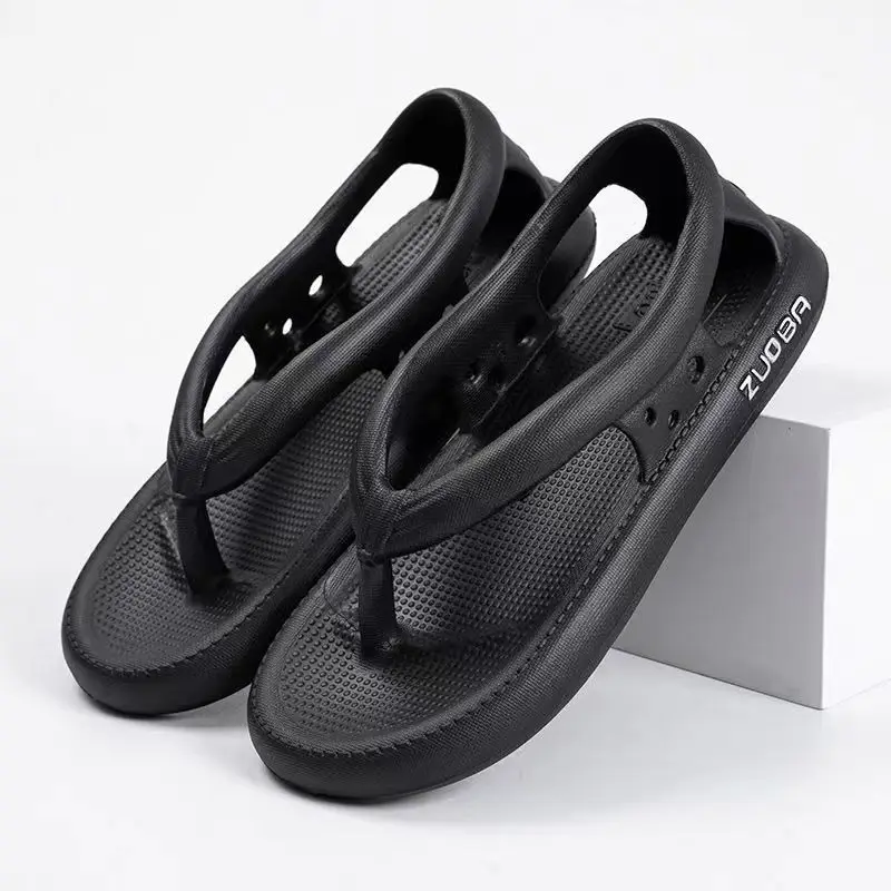 Bags and flip-flops for men and women, summer fashionable outer wear, thick-soled home non-slip beach shoes, sandals and slipper