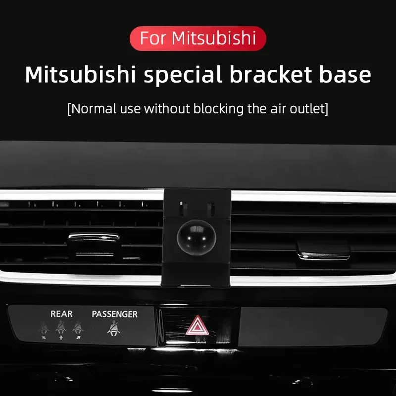 Car Mobile Phone Holder 360 Degree Rotatable Fixed Bracket GPS Special Base For Mitsubishi ASX Outlander Pajero Eclipse Cross