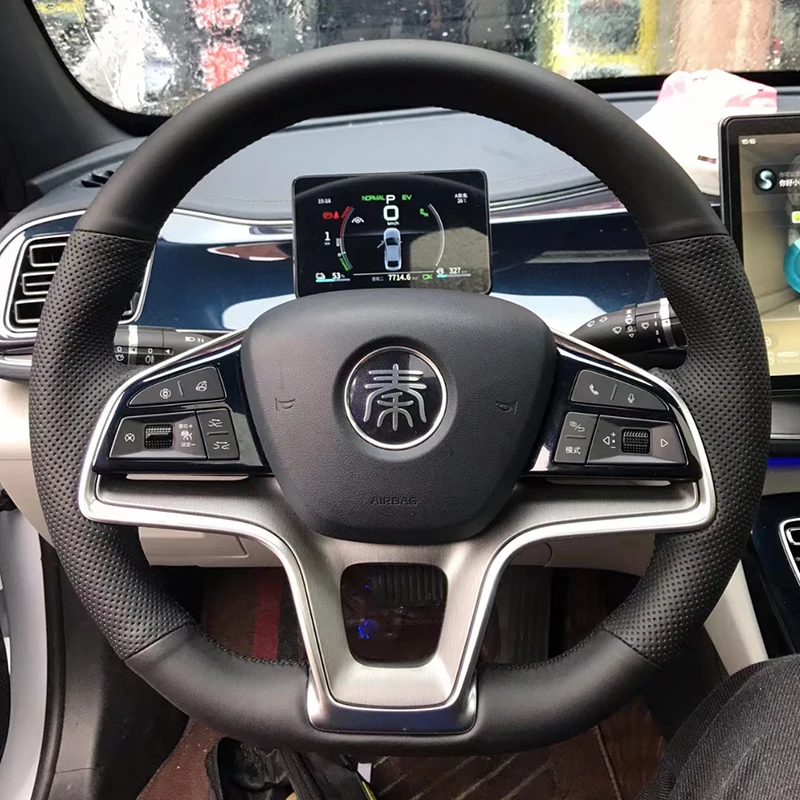 

100% подходит для BYD Song Plus Dmi Song Pro EV New Energy Qin Plus 2020-2023 ручная строчка из натуральной кожи