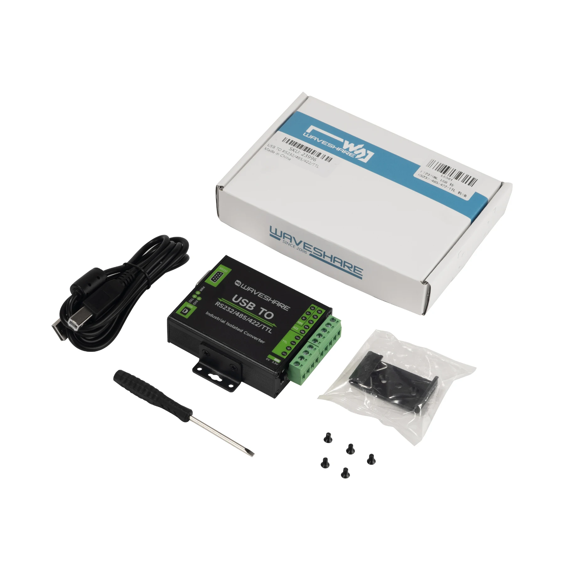 RS422 RS455 FT232RNL USB to RS232/485/422/TTL serial port module industrial grade digital isolation