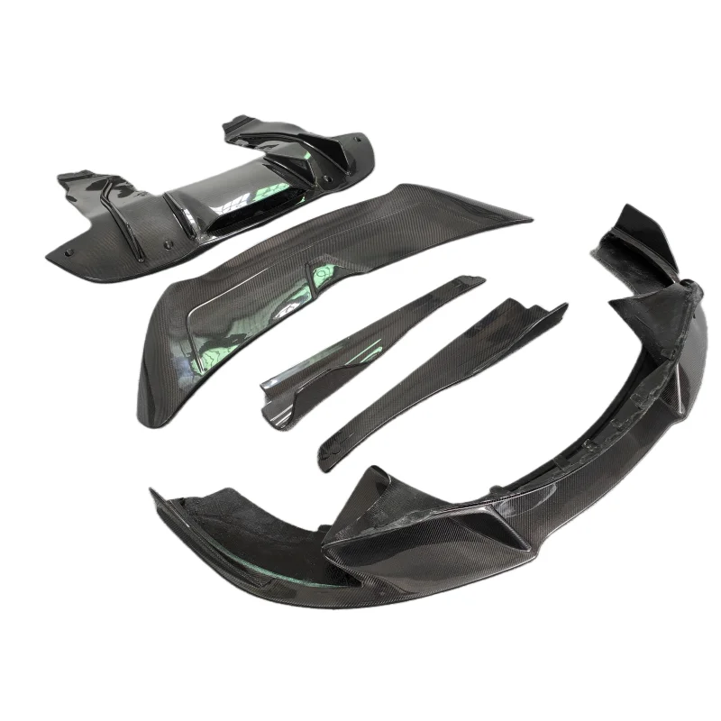 

Used for Mclaren 720S Upgraded V-style Body Kit Carbon Fiber Front and Rear Lip Diffusers Side Mudguards Rear Spoilers