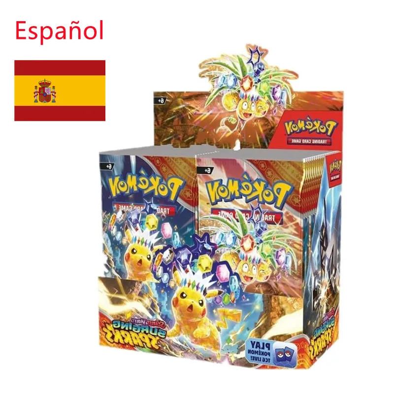 360 Pcs Pokemon Card Spanish SCARLET VIOLET 151 Surging Sparks Evolving Skies Fusion Strike Pokémon Booster Transaction Card