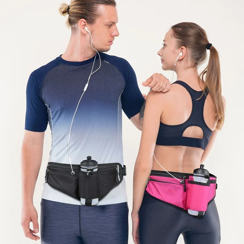 Mens Womens Outdoor Sports Waist Bag Multifunctional Fitness Yoga Kettle Phone Key Storage Bag Jogging Belt Cycling Bag